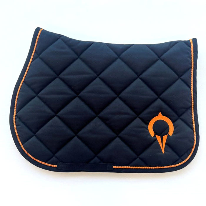 SOTTOSELLA, NERO CON CORDINO E LOGO ARANCIO