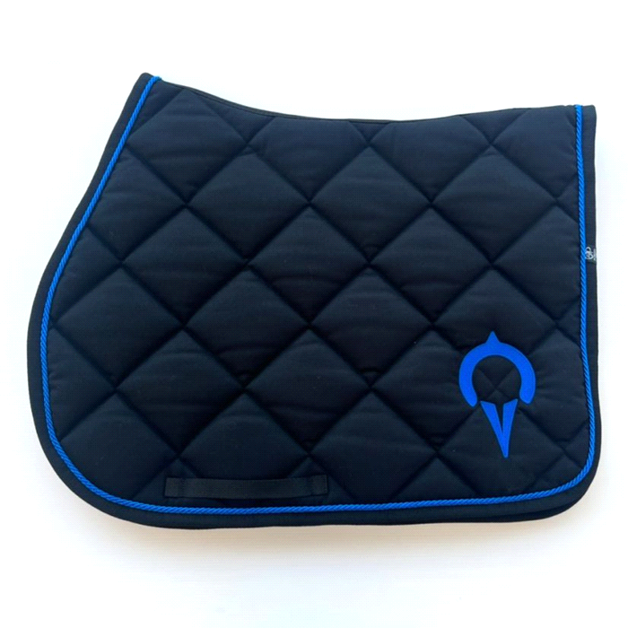 SOTTOSELLA, NERO CON CORDINO E LOGO BLU ROYAL