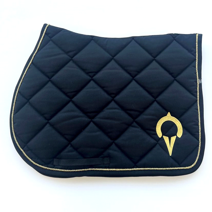 SOTTOSELLA, NERO CON CORDINO E LOGO ORO